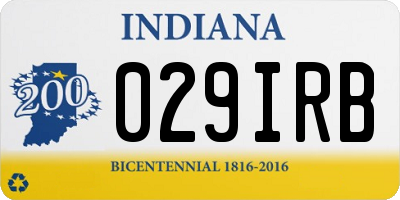 IN license plate 029IRB
