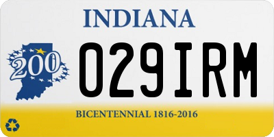 IN license plate 029IRM
