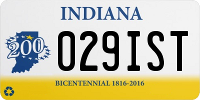 IN license plate 029IST