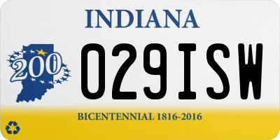 IN license plate 029ISW