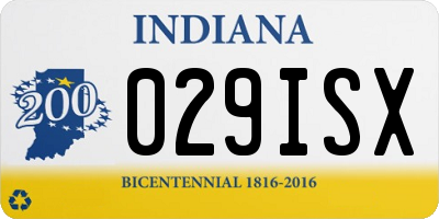 IN license plate 029ISX