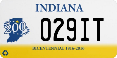 IN license plate 029IT