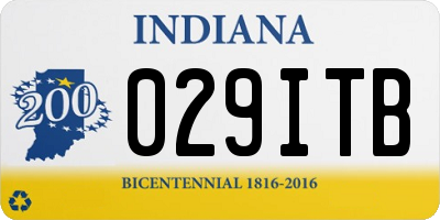 IN license plate 029ITB