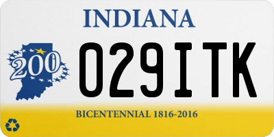IN license plate 029ITK