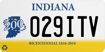 IN license plate 029ITV