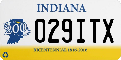IN license plate 029ITX
