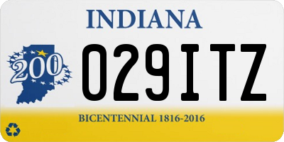 IN license plate 029ITZ
