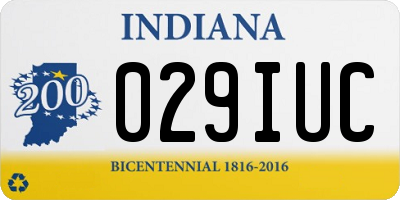 IN license plate 029IUC