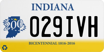 IN license plate 029IVH