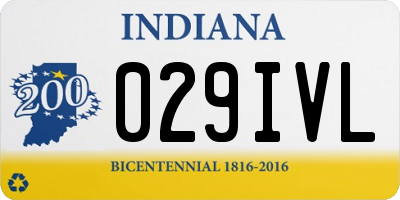 IN license plate 029IVL