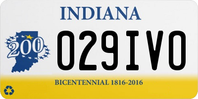 IN license plate 029IVO