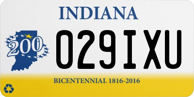 IN license plate 029IXU