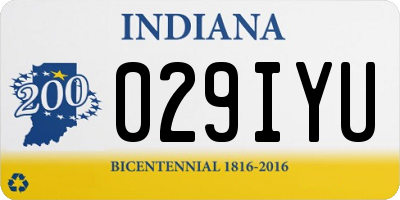 IN license plate 029IYU