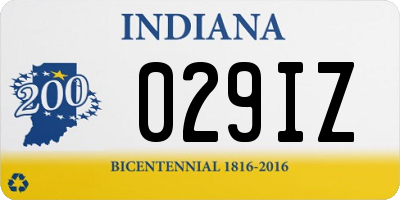 IN license plate 029IZ