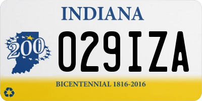 IN license plate 029IZA