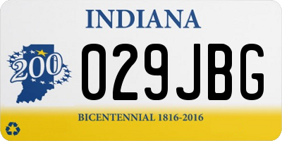 IN license plate 029JBG