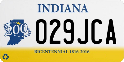 IN license plate 029JCA