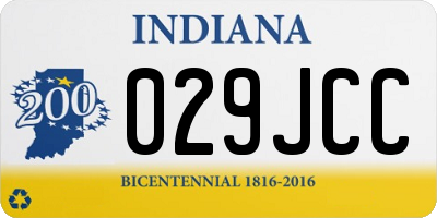 IN license plate 029JCC