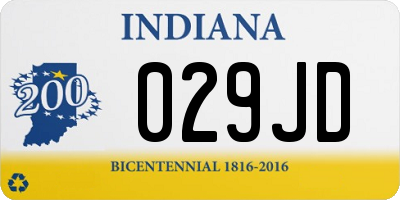 IN license plate 029JD