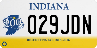 IN license plate 029JDN