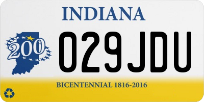 IN license plate 029JDU