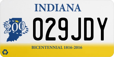 IN license plate 029JDY