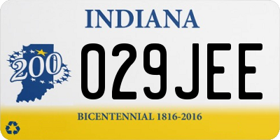 IN license plate 029JEE