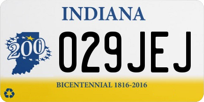 IN license plate 029JEJ