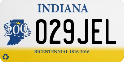 IN license plate 029JEL