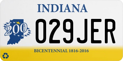 IN license plate 029JER
