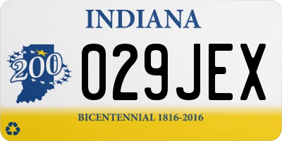 IN license plate 029JEX
