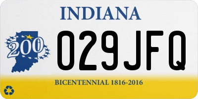 IN license plate 029JFQ