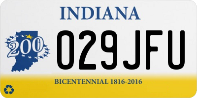 IN license plate 029JFU