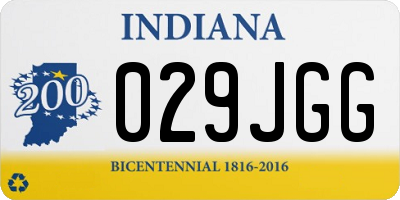 IN license plate 029JGG