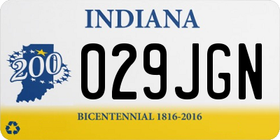 IN license plate 029JGN