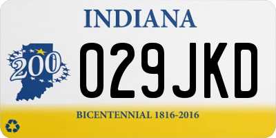 IN license plate 029JKD