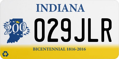 IN license plate 029JLR