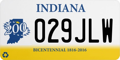 IN license plate 029JLW