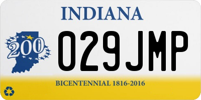 IN license plate 029JMP