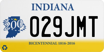 IN license plate 029JMT