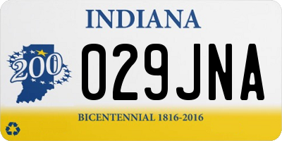 IN license plate 029JNA