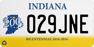 IN license plate 029JNE