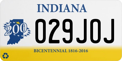 IN license plate 029JOJ