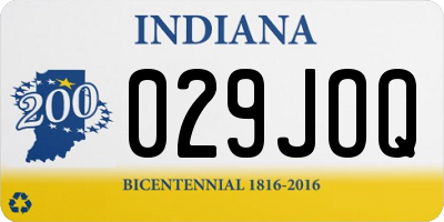IN license plate 029JOQ