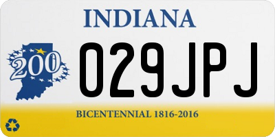 IN license plate 029JPJ