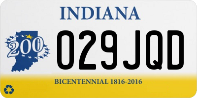 IN license plate 029JQD