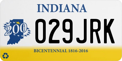 IN license plate 029JRK