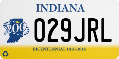 IN license plate 029JRL