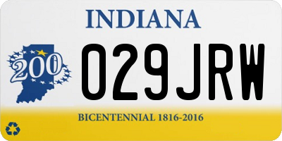 IN license plate 029JRW