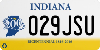 IN license plate 029JSU